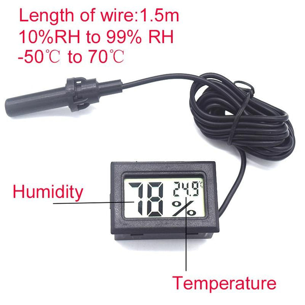 High Accuracy Digital Thermometer Hygrometer For Reptiles