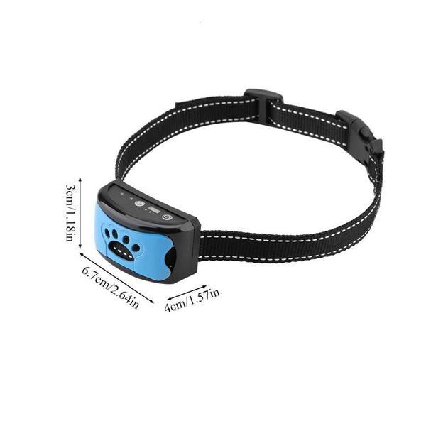 Dog Ultrasonic Anti Barking Training Collar Device USB Rechargeable - Dimensions