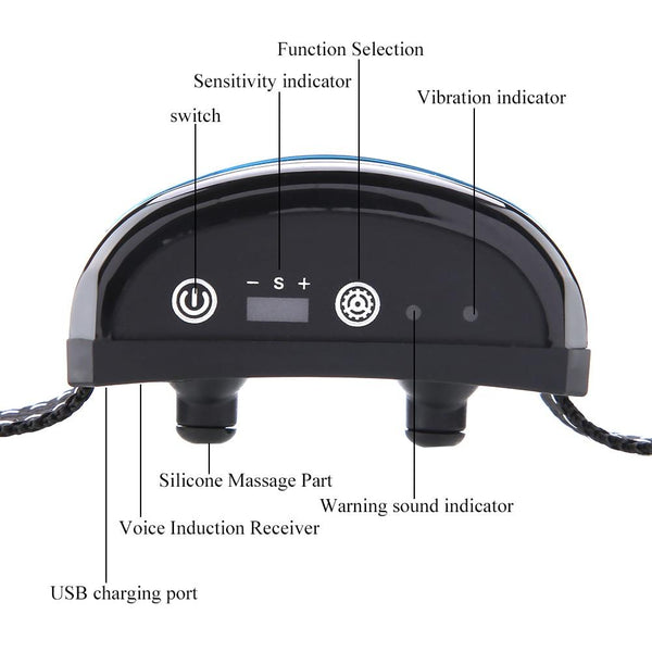 Dog Ultrasonic Anti Barking Training Collar Device USB Rechargeable - Functions