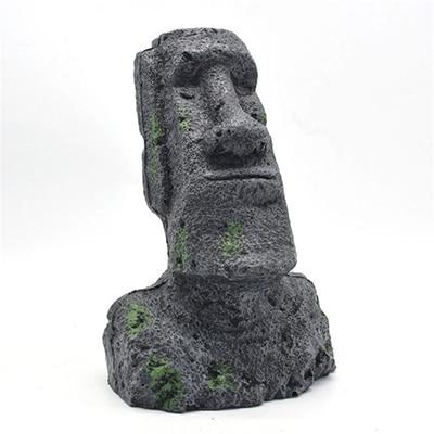 Easter Island Statue Resin Ornament Aquarium Landscape Decoration