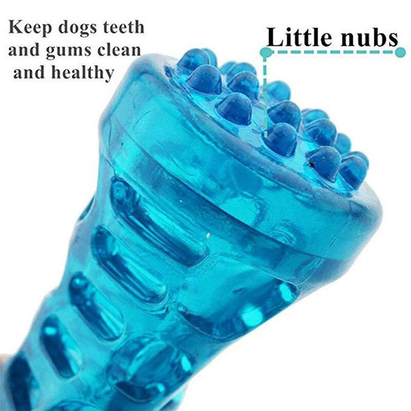 Rubber Bone Toy, Chewing Teeth Cleaning Bite Resistant Toys for Dogs - Keeps Tooth and Gums Clean