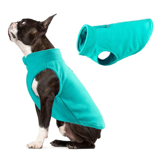 Fleece One Piece Dog Clothes for French Bulldog, Chihuahua