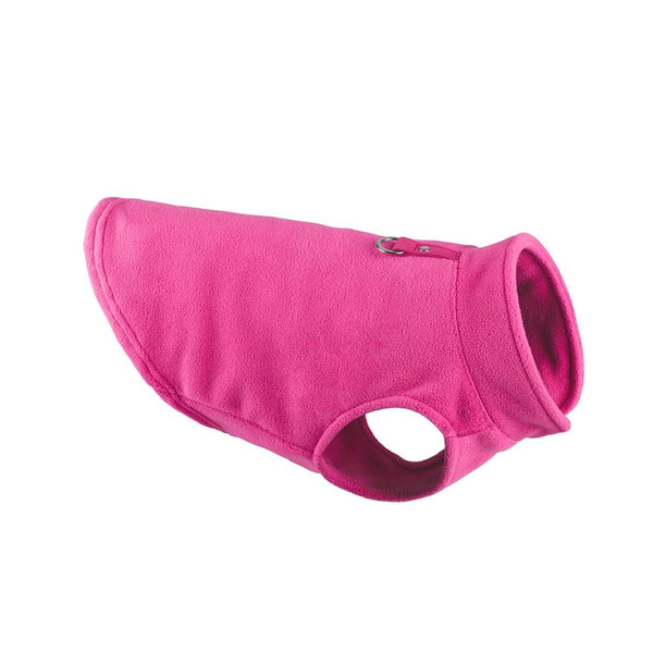 Fleece One Piece Dog Clothes for French Bulldog, Chihuahua - Pink Color