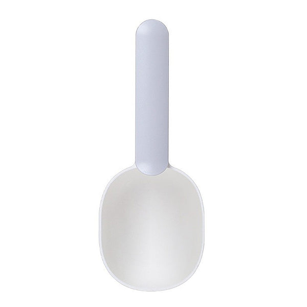 Multifunctional Pet Feeding, Measuring Spoon, Food Portioning Cup, Curved Design - Gray White