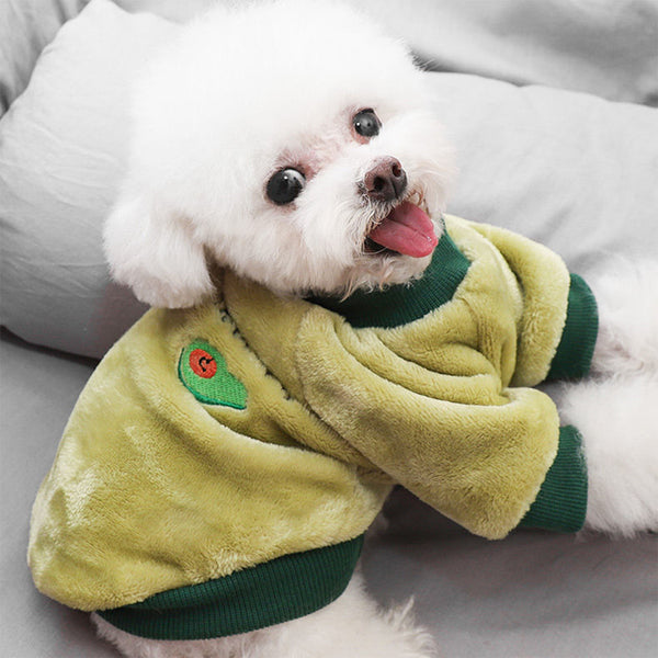 Warm Fleece Pet Clothes Cute Fruit & Vegetables Design Printed Shirts