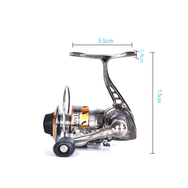 POWER Full Metal Mini Fishing Reel Small Spinning Reels