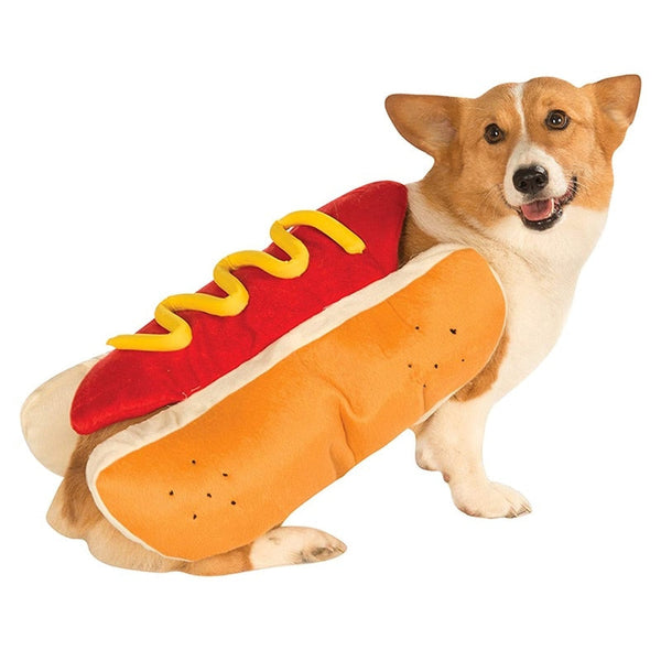 Funny Hot Dog Pet Clothes Cute Halloween Cosplay Costume