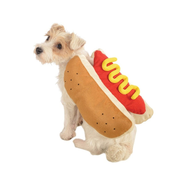 Funny Hot Dog Pet Clothes Cute Halloween Cosplay Costume