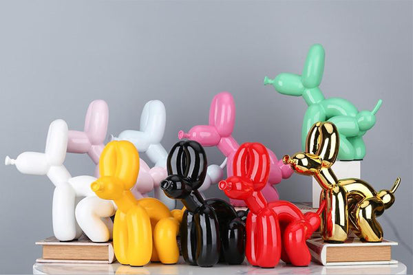 Funny Pooping Balloon Poodle Figurine