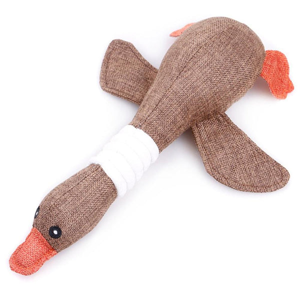 Goose Shape Plush Pet Toys with Sounds