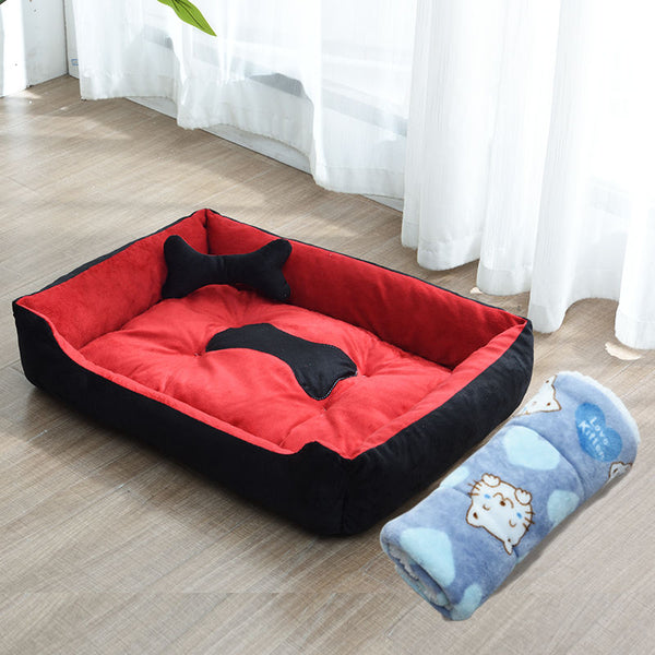 Super Soft Sofa Dog Beds Waterproof Bottom Soft Fleece Warm Bed For Dogs