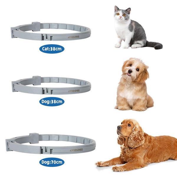 Insect Prevention Collar for Cats and Dogs, Adjustable Small-Large Size - Sizes