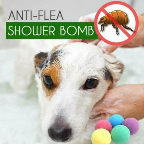 Anti Flea Shower Bomb Ball, Insect Repellent Shower Cleaning Soap for Pets, 5-10 Piece