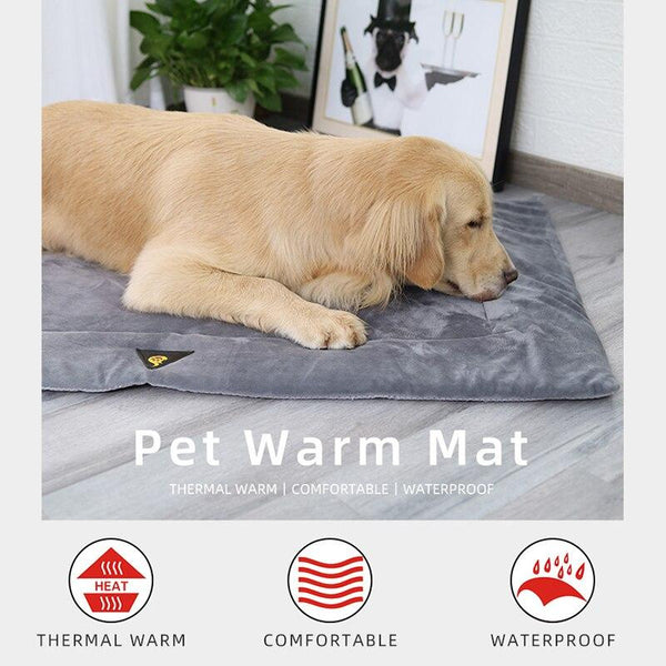 Soft Fleece Self Heating Insulated Pet Bed Mat - Functions