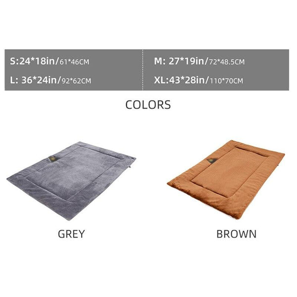 Soft Fleece Self Heating Insulated Pet Bed Mat - Size, Color