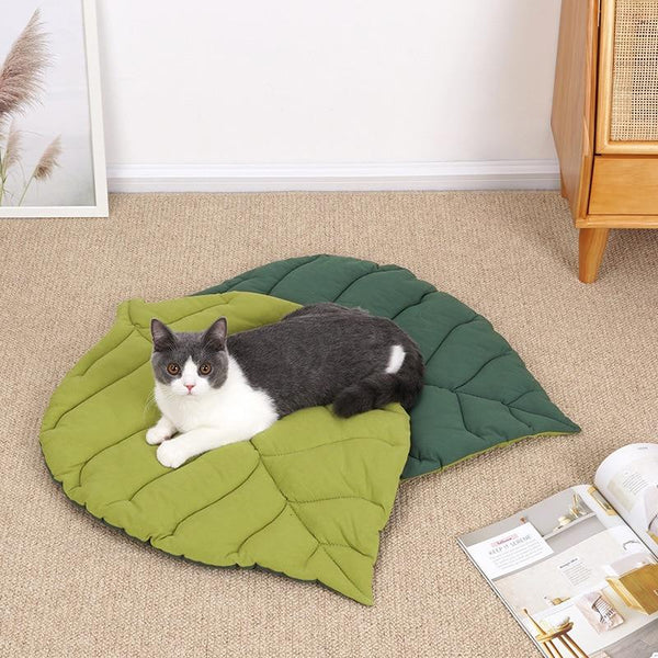 Leaf Shape Soft Dog, Cat Bed Mat Soft Pad, Machine Washable Mattress