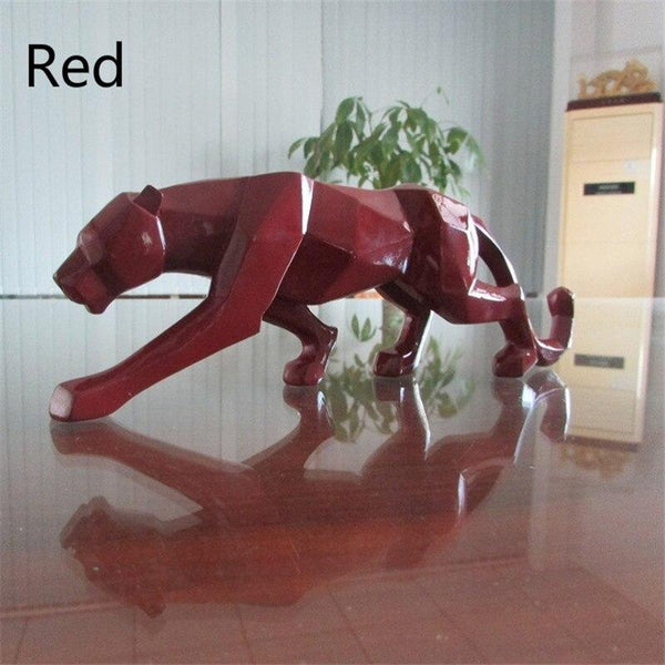 Leopard Figurine - Red Color