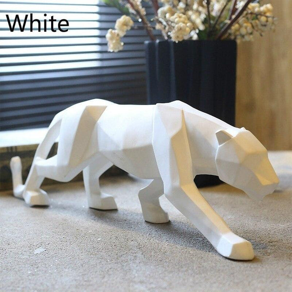 Leopard Figurine - White Color