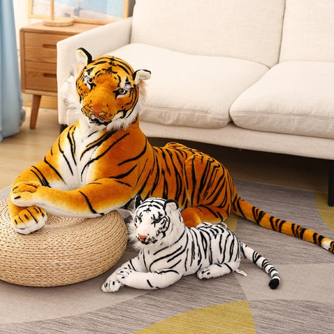 Lifelike Giant Plush Tiger Toy Stuffed Animal Big Cat Doll Cub-Adult Version