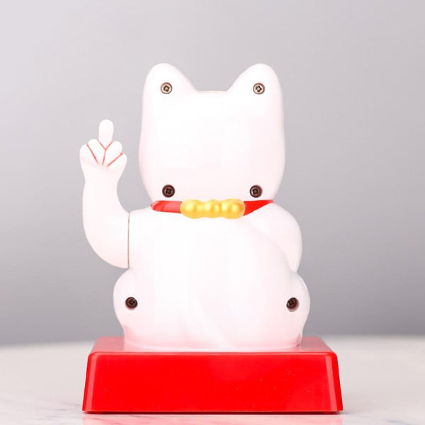 Lucky Cat with Attitude Fortune Figurine Home Decoration