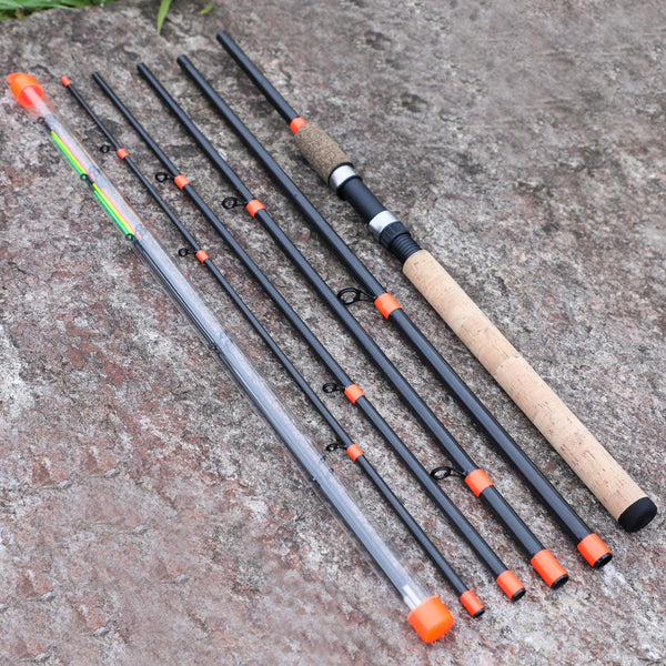 Modular Feeder Fishing Rod Lengthened Handle 6 Sections Carbon Rod