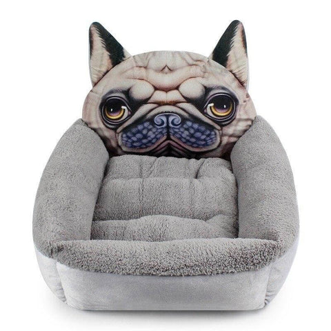 3D Mops Design Sofa Bed Dog Washable Plush Sleeping Cozy Soft Pet Cushion