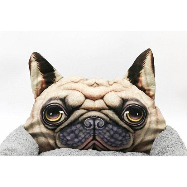 3D Mops Design Sofa Bed Dog Washable Plush Sleeping Cozy Soft Pet Cushion