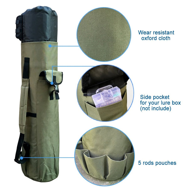 Portable Multifunctional Nylon Fishing Bag