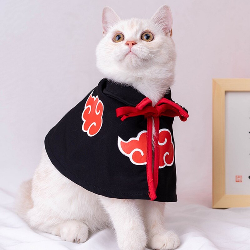 Naruto Cloud Pet Cloak Anime Cosplay Clothes for Cats