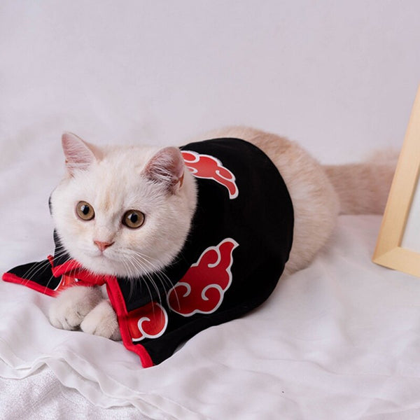 Naruto Cloud Pet Cloak Anime Cosplay Clothes for Cats