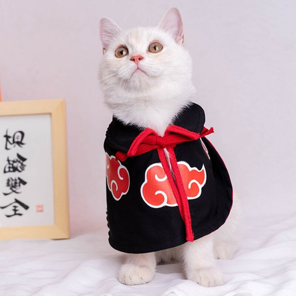 Naruto Cloud Pet Cloak Anime Cosplay Clothes for Cats