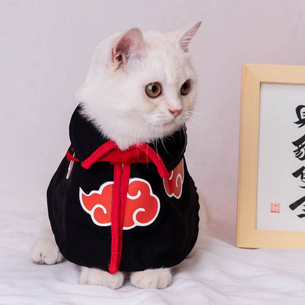 Naruto Cloud Pet Cloak Anime Cosplay Clothes for Cats