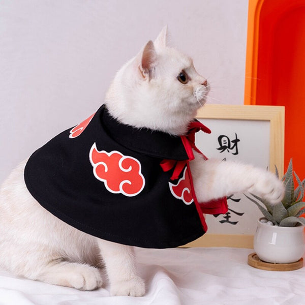 Naruto Cloud Pet Cloak Anime Cosplay Clothes for Cats