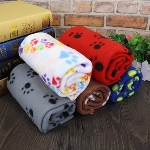 Paw Print Soft & Warm Pet Blankets