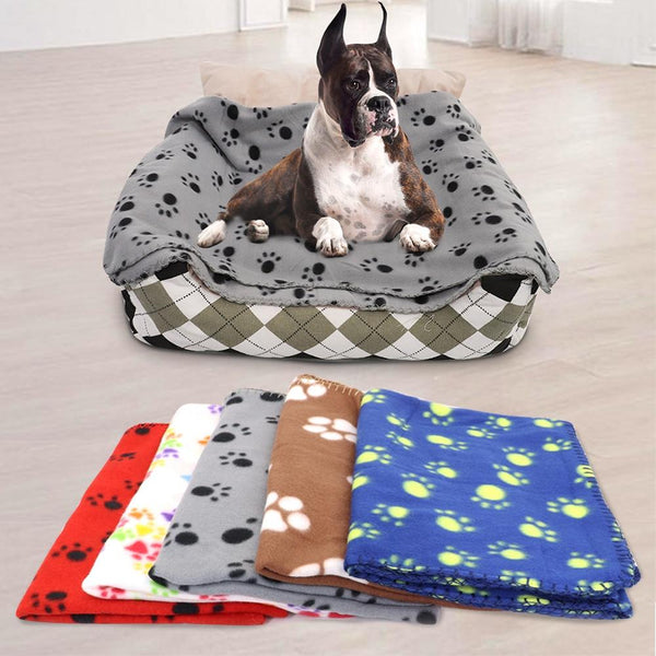 Paw Print Soft & Warm Pet Blankets