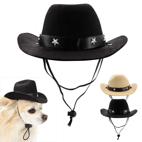 Pet Cowboy Hat Photo Prop for Cats, Dogs