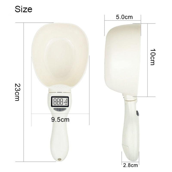Pet Food Scale Cup, Portable Scale Measuring Spoon With Led Display - Size