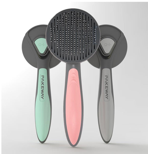 Pet Hair Removal Grooming Comb Deshedding Brush Tool - Multicolor