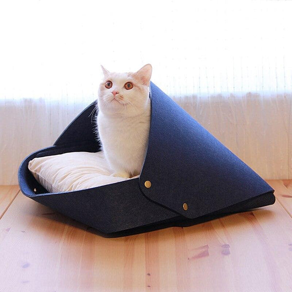 Felt Pet House Cat Bed Furniture Hideout