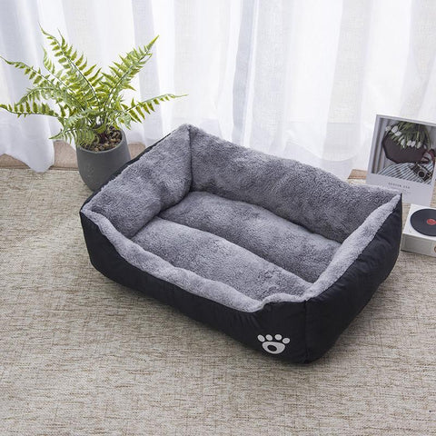 Pet Bed Five-Color Cat, Dog Sofa Soft Mattress Cushion - Black Color