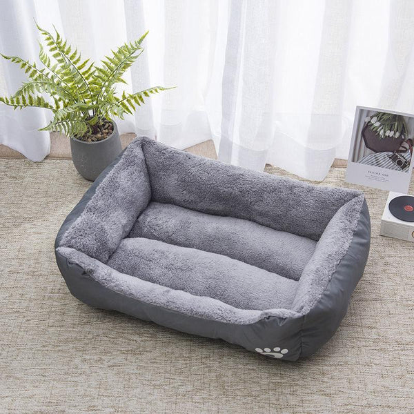 Pet Bed Five-Color Cat, Dog Sofa Soft Mattress Cushion - Gray Color