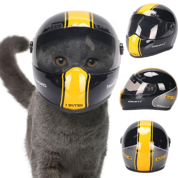 Cute Pet Helmet Photo Prop Mini Motorcycle Helmet for Cats