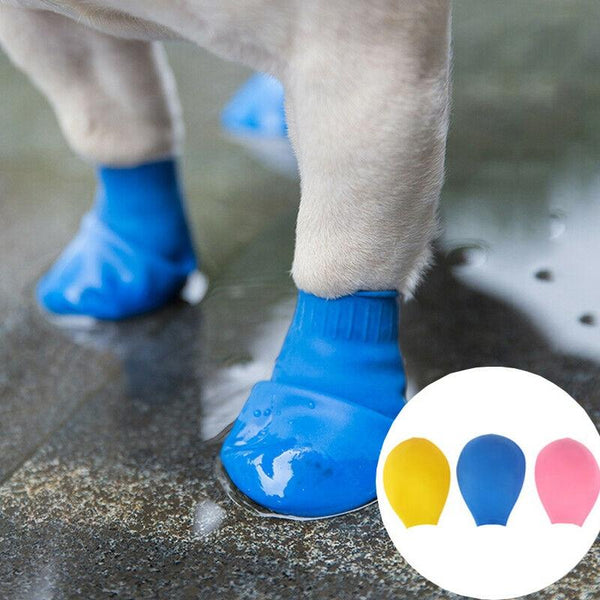 Pet Rubber Rain Shoes Waterproof Balloon Boots Footwear Cats, Dogs