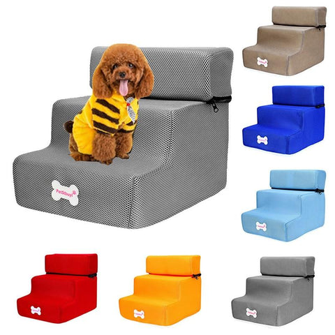 Pet Stairs 2/3 Steps Dog Cat House Sofa Bed Ladder Stairs