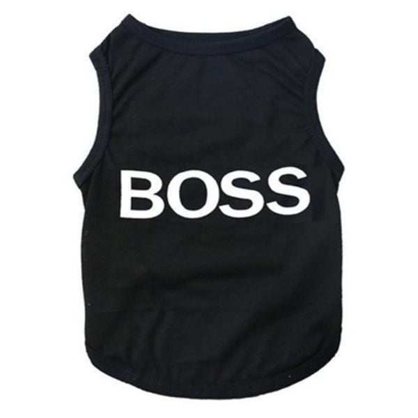 Pets Printed Summer T-shirt - Black Boss