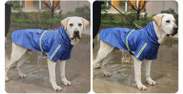 Dog Raincoat Reflective Waterproof Jacket Outdoor Pet Clothes