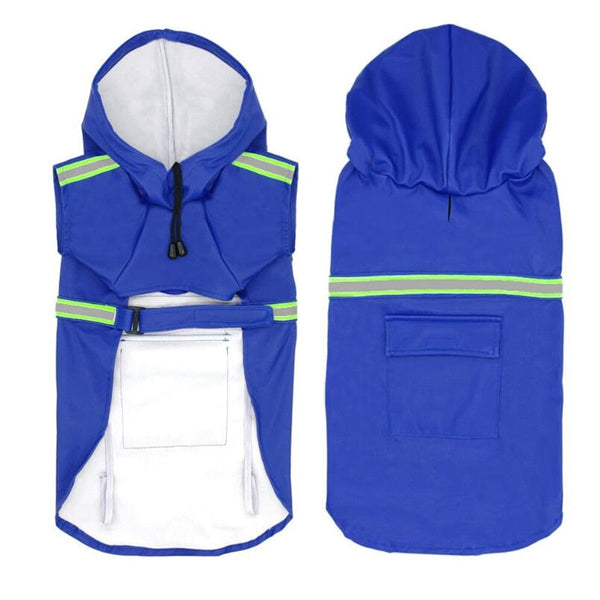 Dog Raincoat Reflective Waterproof Jacket Outdoor Pet Clothes