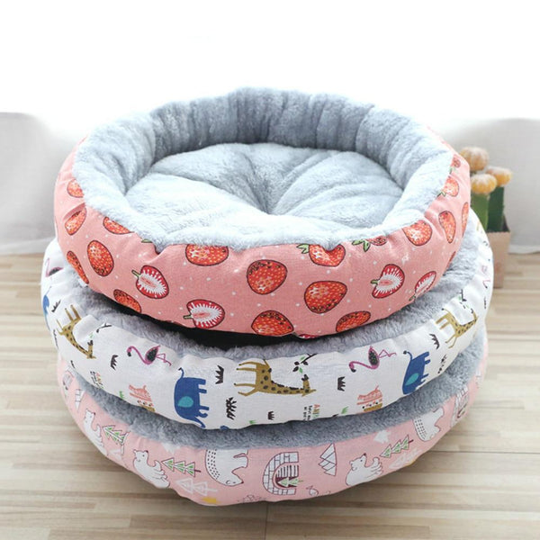 Round Shape Super Soft Pet Cushion Mat for Dogs & Cats