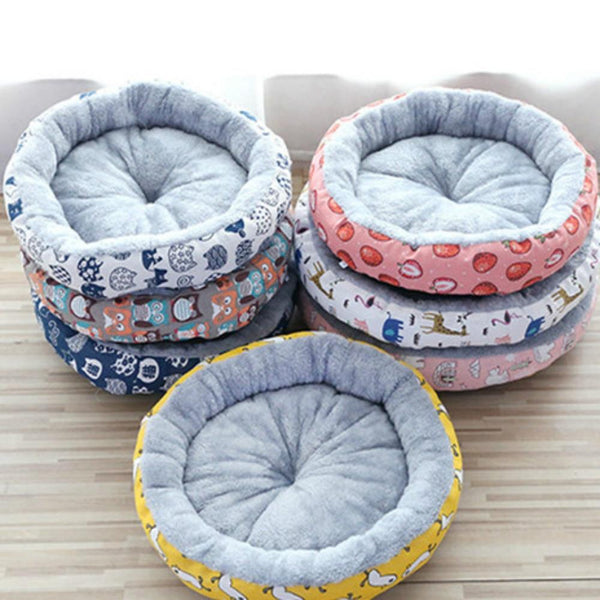 Round Shape Super Soft Pet Cushion Mat for Dogs & Cats
