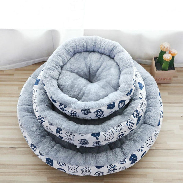 Round Shape Super Soft Pet Cushion Mat for Dogs & Cats